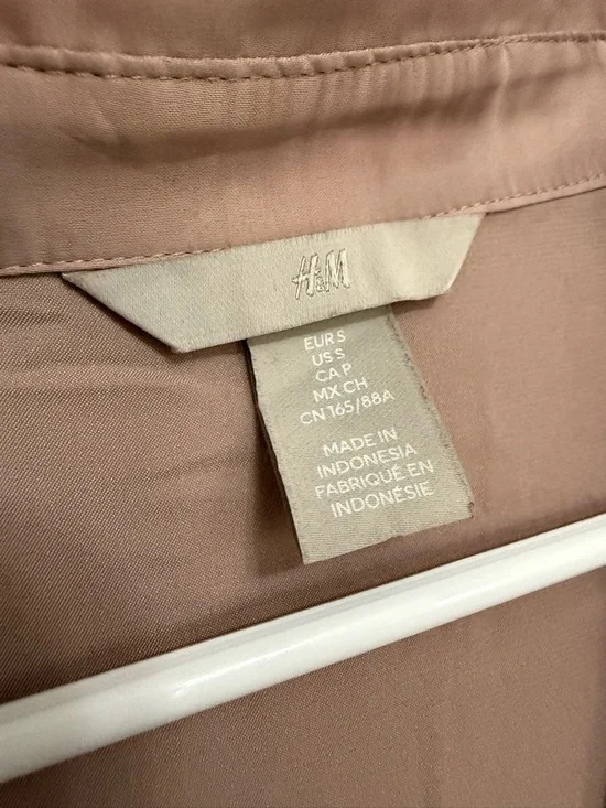 H&M Light Pink Blazer Dusty Mauve Long Sleeve Dressy Blouse Small Bundle - Picture 5 of 5